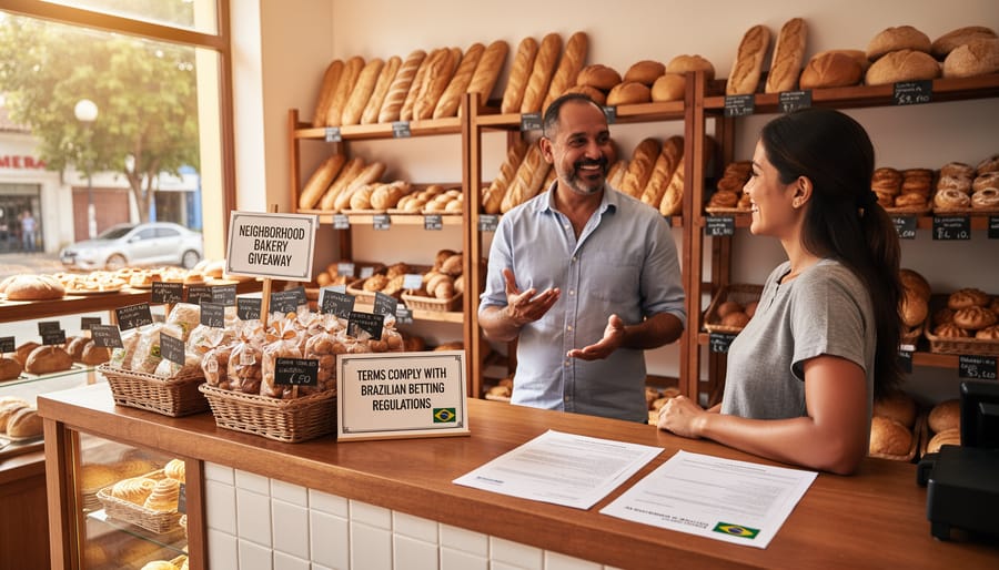 Home baker arranging freshly baked cookies and cupcakes on table for community giveaway